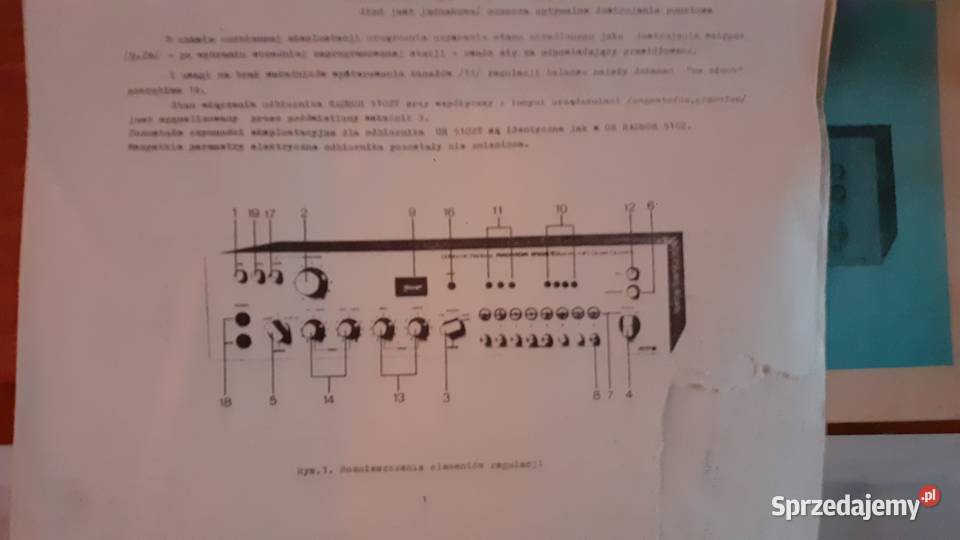 Sprzedam amplituner Radmor 5102TE equalizer 5472 Ziębice