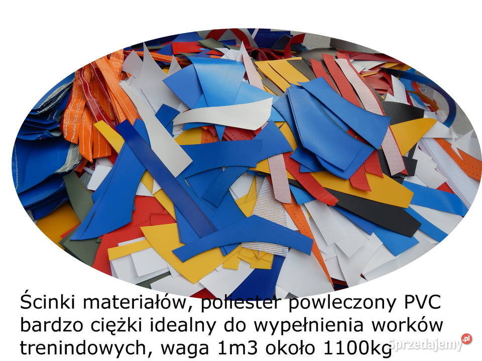 Ścinki materiałów wypełniacz do worków Sprzęt do ćwiczeń małopolskie Trzebinia
