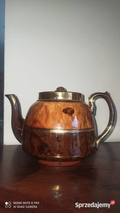 Dzbanek do herbaty Złocony Bez sygnatury Gdańsk sprzedam
