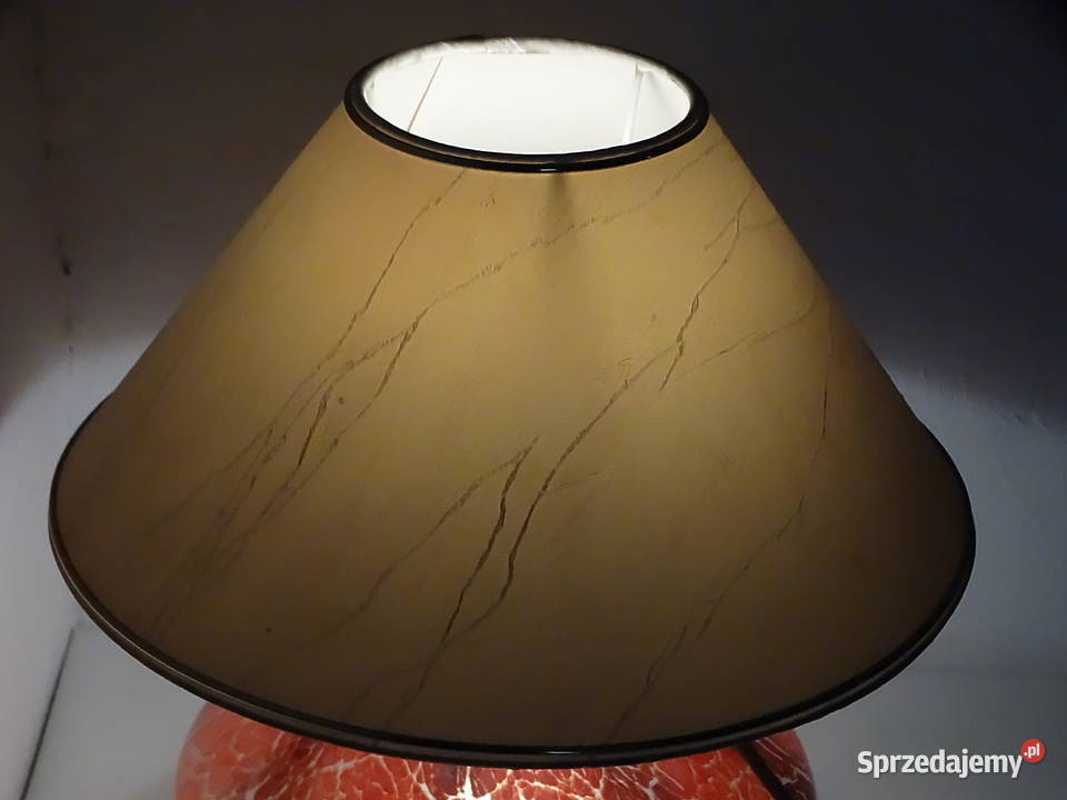 Kultowa Lampa Grzybek PRL Szkło Artystyczne Biłgoraj