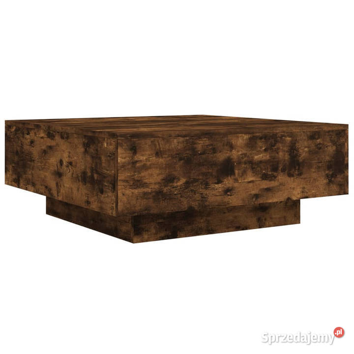 Stolik kawowy przydymiony dąb 80x80x31 WM836585 Meble Warszawa