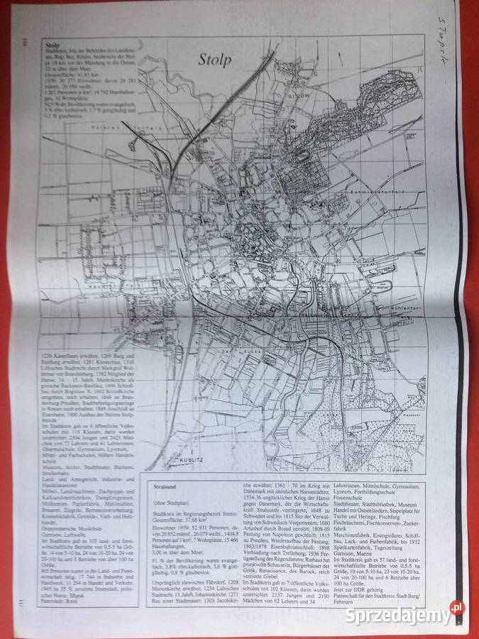 448 Niemiecki Plan Słupska Szczecin