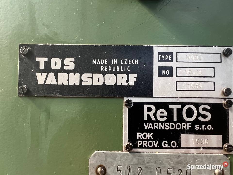 Wytaczarka TOS VARNSDORF W 100 A Pleszew