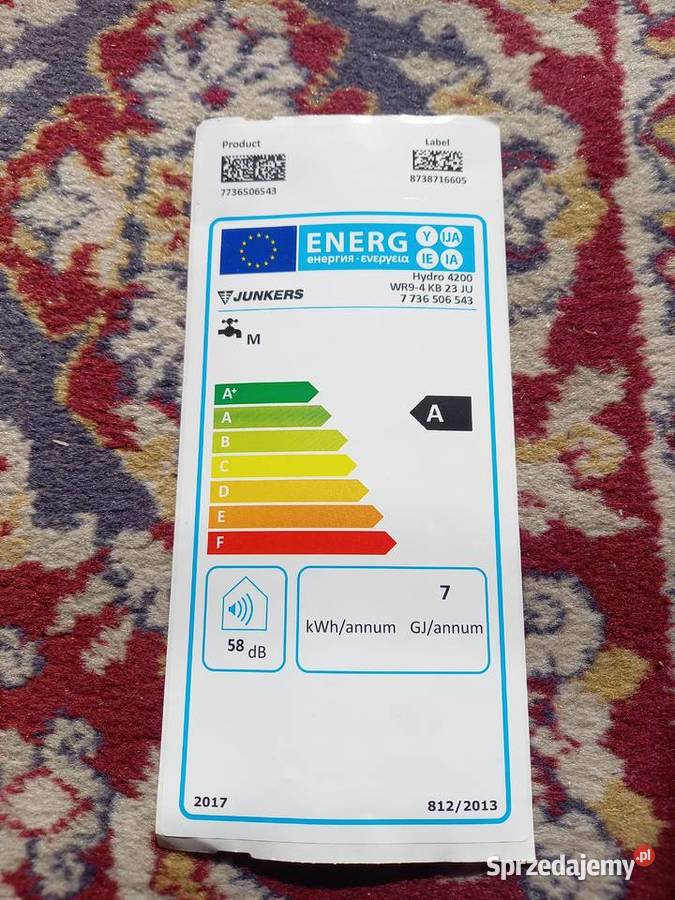 Piecyk Gazowy firmy Junkers Hydro 4200 Kraków sprzedam