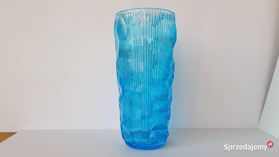 Wazon OKULUS 3 Ząbkowice kolorowe szkło PRL Dąbrowa Górnicza