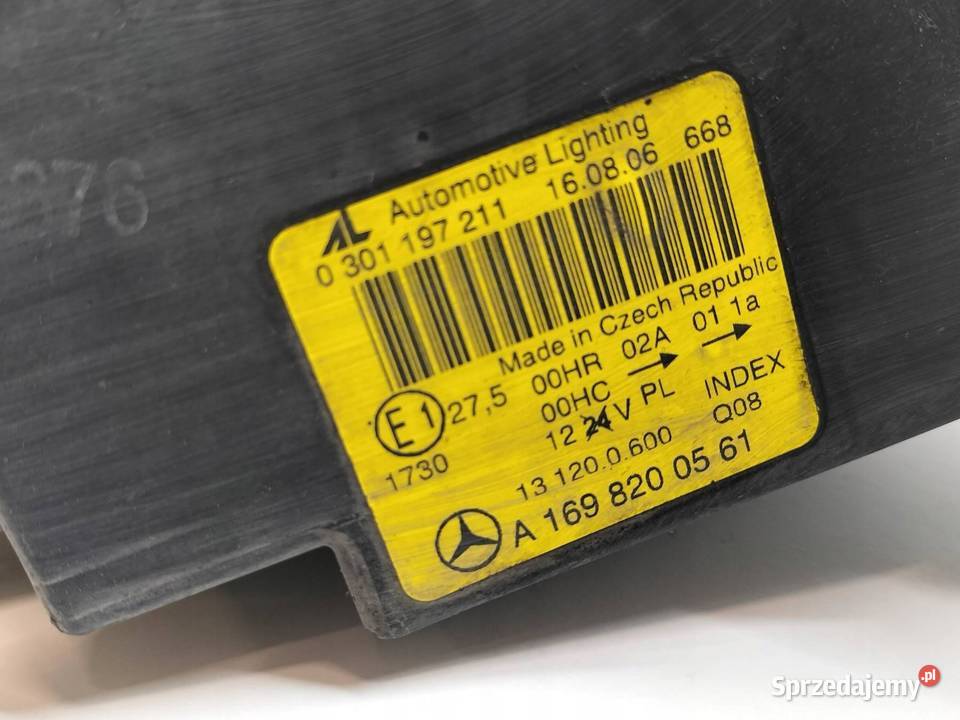 LAMPA PRZÓD LEWA EU A1698200561 MercedesBenz sprzedam
