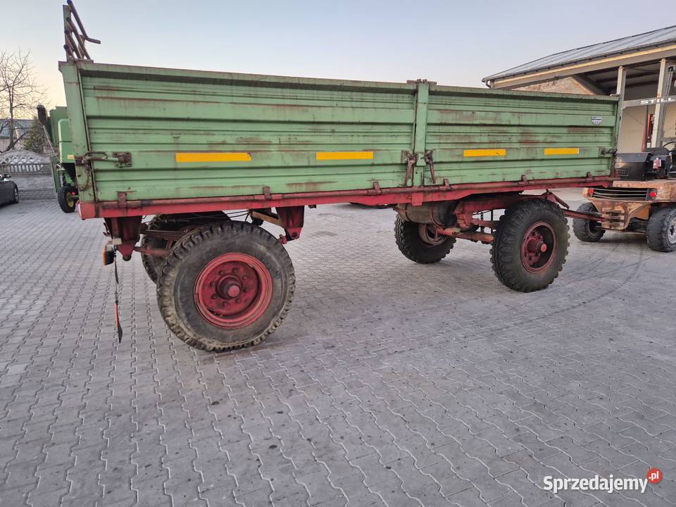 Masywna PRZYCZEPA 230 x 510 x 080m stalowe burty mazowieckie
