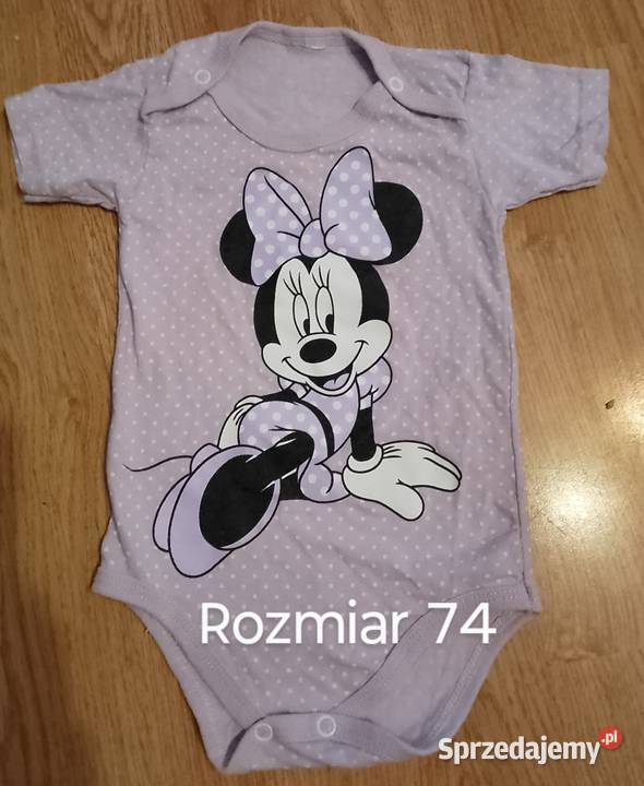 Zestaw body krótki rękaw dziewczęce rozmiar 74 Myszka Miki Nysa