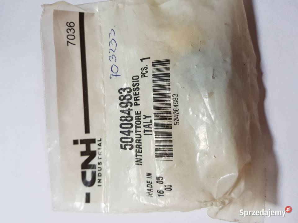 504084983 Czujnik ciśnienia oleju CNH HOLLAND Sulechów