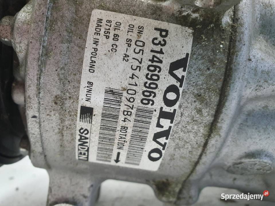 SPRĘŻARKA KLIMATYZACJI Volvo V90 II 20 D4 osobowe Chełm sprzedam