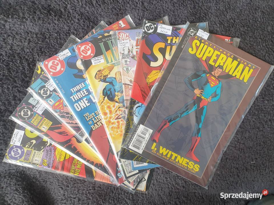 Superman zestaw 8 komiksów DC USA Gdynia
