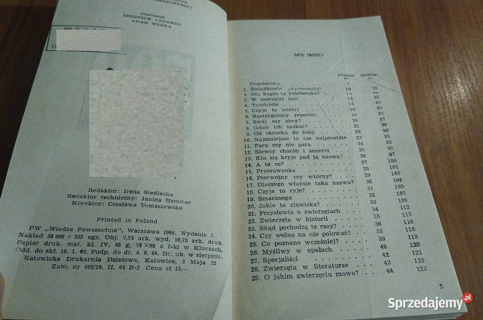 500 zagadek zoologicznych Jadwiga Wernerowa wyd Gdańsk