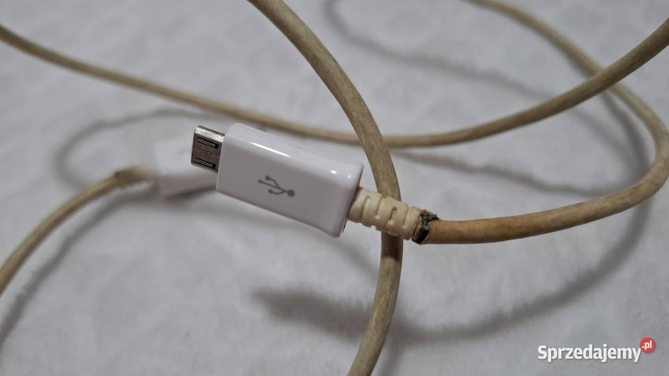 Kabel USB Typ A USB micro B biały 100 1m sprzedam