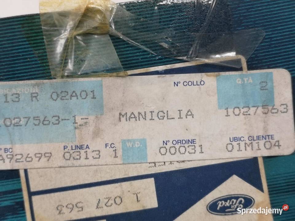 KLAMKA KLAPY BAGAŻNIKA FORD FIESTA 9502 NOWA