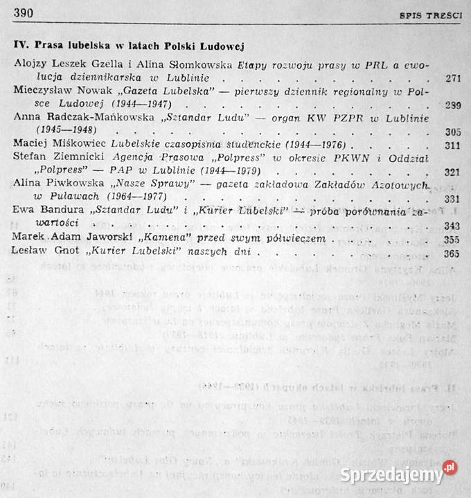 Prasa lubelska Tradycje i współczesność Jerzy miękka z obwolutą Chełm