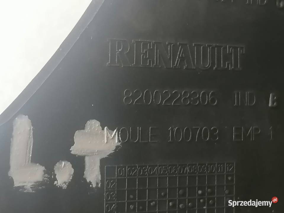 narożnik zderzaka tył lewy 8200228306 Renault Piotrków Trybunalski