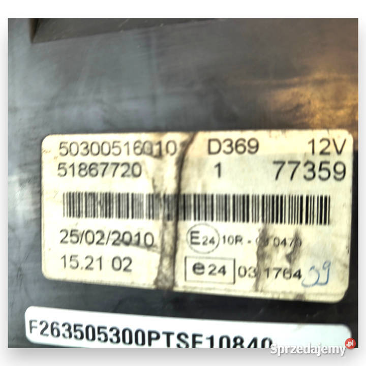 LICZNIK ZEGARY 51867720 Fiat Doblo II LIFT 13