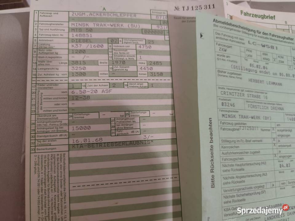 Traktor ciągnik rolniczy mtz Belarus MTZ 50 Krosno Odrzańskie