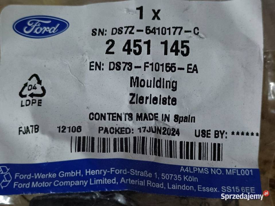FORD KUGA MONDEO SPINKA LISTWY PROGOWEJ wielkopolskie Pleszew