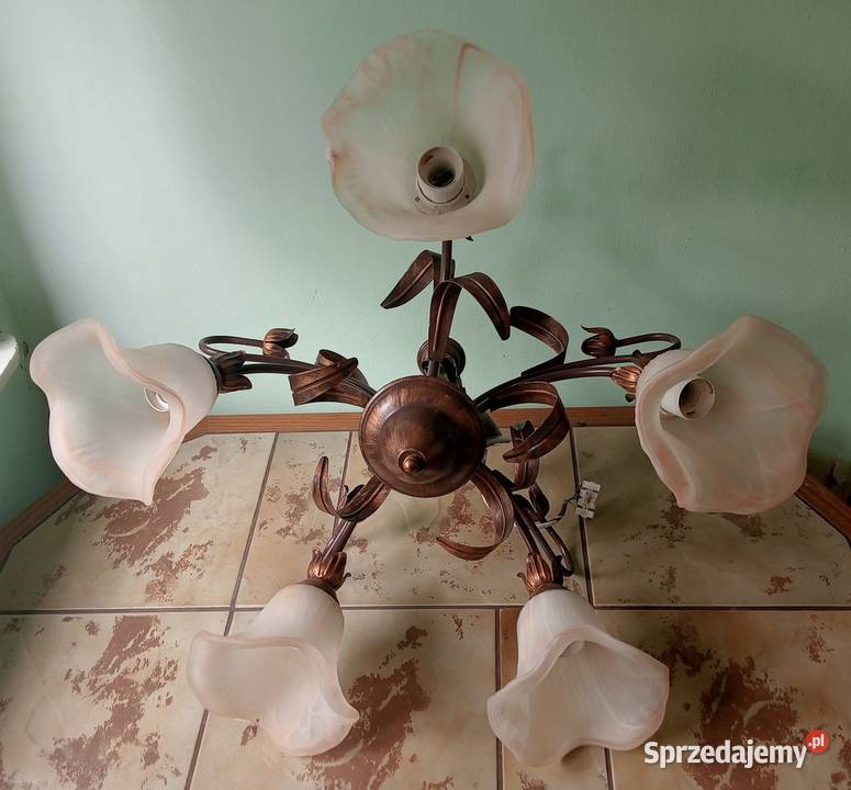 Żyrandol lampa wisząca 100 sprawna w pięknym Jaworzno sprzedam