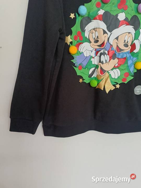 Bluza świąteczna MICKEY FRIENDS Disney Świecąca Odzież sportowa Gdynia