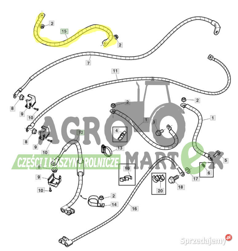 AL215358 AL213397 AL202834 PRZEWÓD AKUMULATORA Wichrów