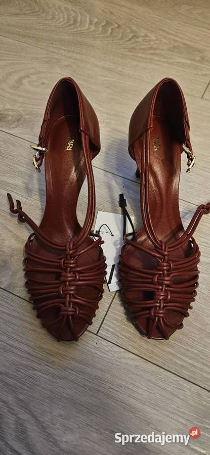 Zara sandały buty na obcasie 37