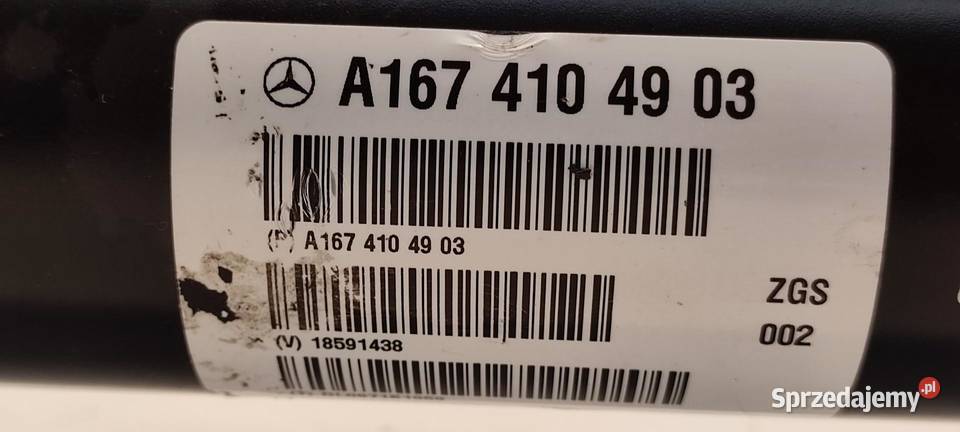 MERCEDES GLE53 W167 AMG WAŁ NAPĘDOWY A1674104903 dolnośląskie sprzedam