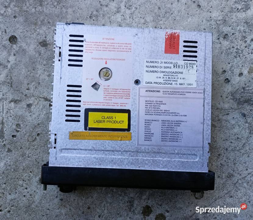 Radioodtwarzacz Majestic Cd 950d osobowe Tarnobrzeg sprzedam