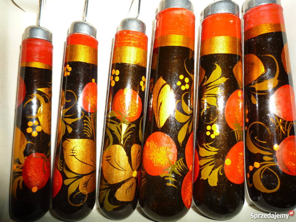 6X zestaw noży 6X zestaw łyżek dekoracyjnych Warszawa sprzedam