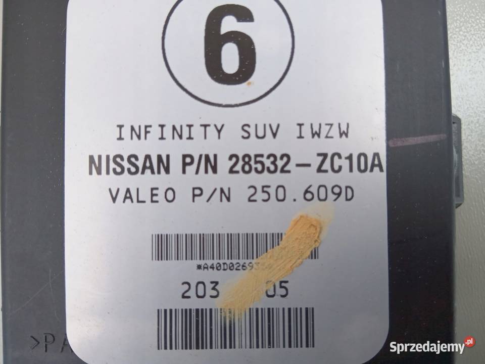 MODUŁ CZUJNIKÓW PARKOWANIA PDC INFINITI QX56 Nowy Tomyśl