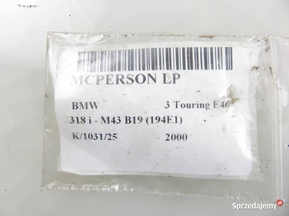 MCPERSON LEWY PRZEDNI BMW 3 E46 318 i małopolskie sprzedam