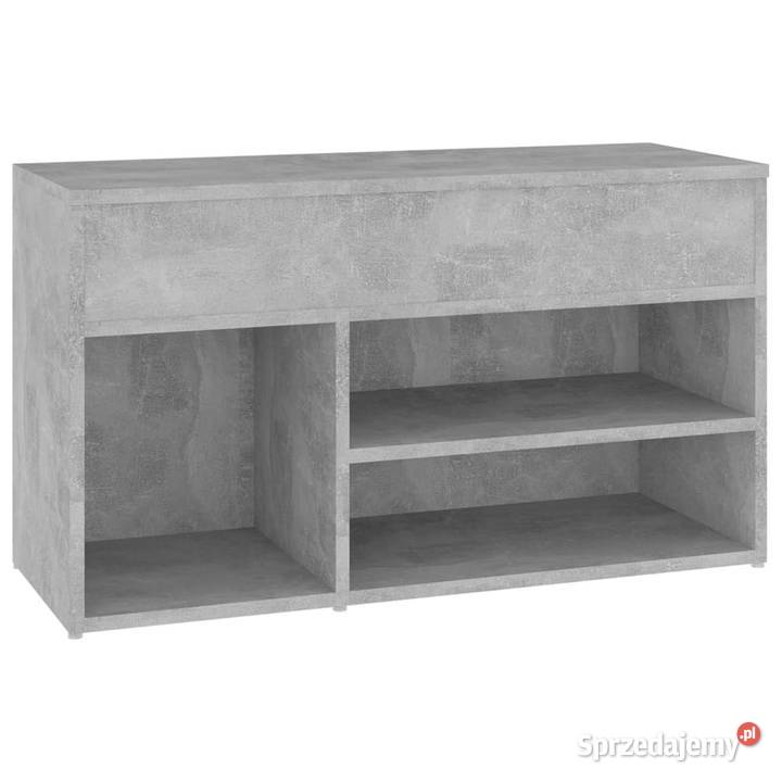 Ławka z miejscem na buty szarość betonu 80x30x45 mazowieckie Warszawa