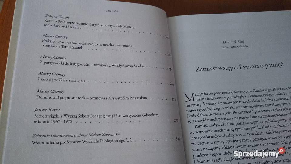 Uniwersytet Gdański struktury postacie Rok wydania 2021 pomorskie Gdańsk