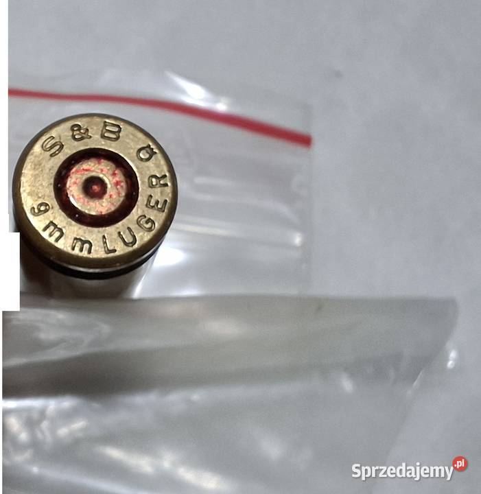 Łuska 9mm Luger SB nabój ze strzelnicy 09x24 Czeladź