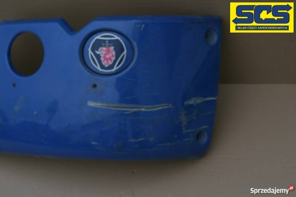 SCANIA R ZDERZAK PRZEDNI LEWY KRÓTKI 1439788 Bieleń