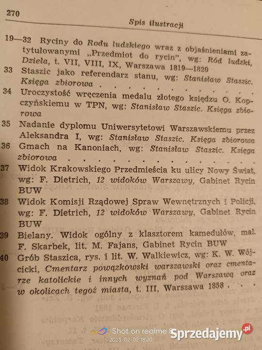 Staszic biografia pierwsze wydanie książki