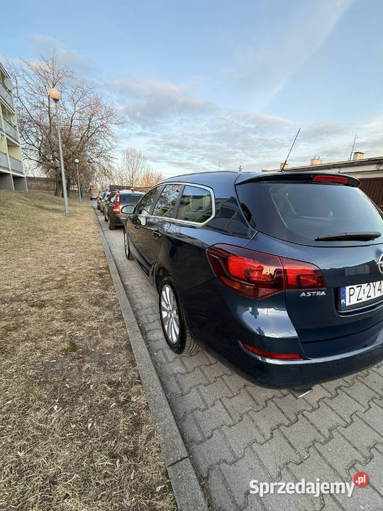 Opel Astra J Cosmo 14 turbo 140 biksenon wielkopolskie Kórnik