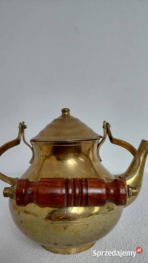 Czajnik mosiądz imbryk Krzykawa