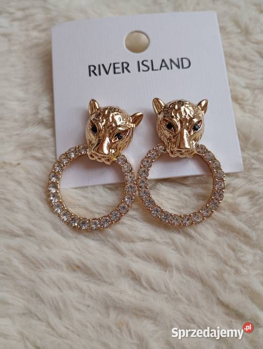 RIVER ISLAND Bogato zdobione kolczyki tygrysy Kraków