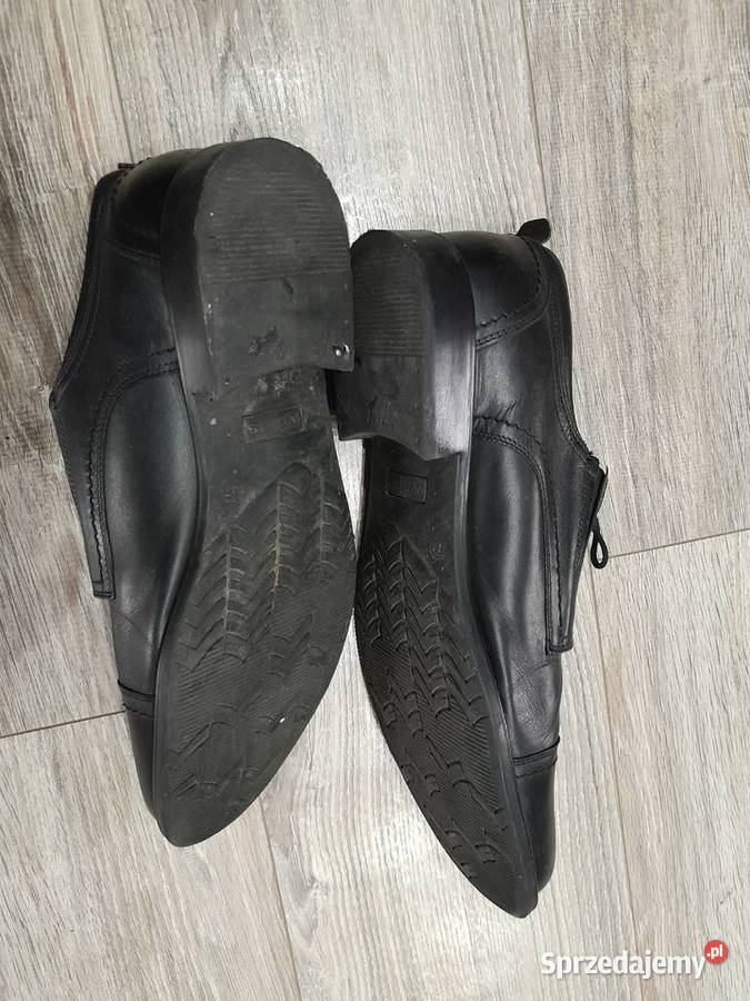 Buty Wojas Półbuty męskie skóra czarne r 47 Wieliczka
