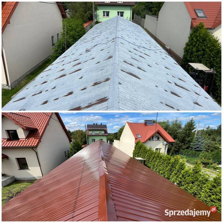 Mycje i malowanie dachów i elewacji