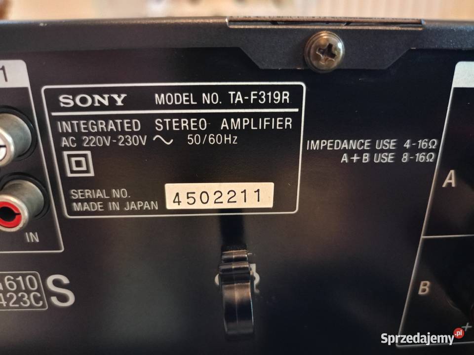 Wzmacniacz SONY F319R z pilotem Japan Drawski Młyn