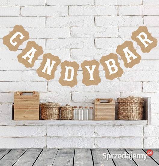Candy Bar napis wesele ślub słodycze eko Poznań