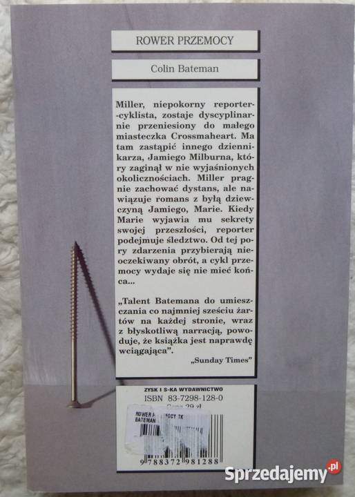 Rower przemocy Colin Bateman Warszawa