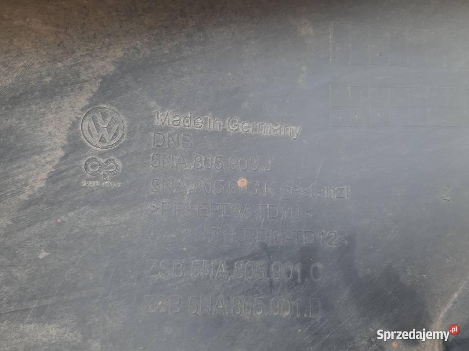 VW TIGUAN II LIFT 5NA DOKŁADKA ZDERZAKA PRZÓD Trzciel sprzedam