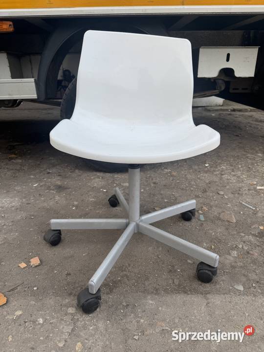 Krzesło biurowe obrotowe białe mazowieckie Zielonka