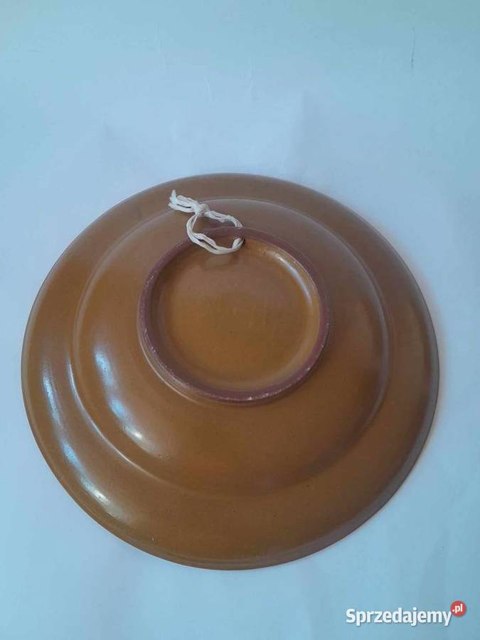 Ceramiczny talerz naścienny dolnośląskie Ząbkowice Śląskie