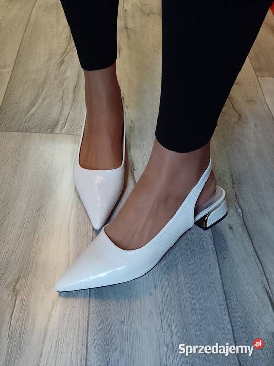 40 Ekskluzywne białe baleriny czółenka małopolskie Kraków