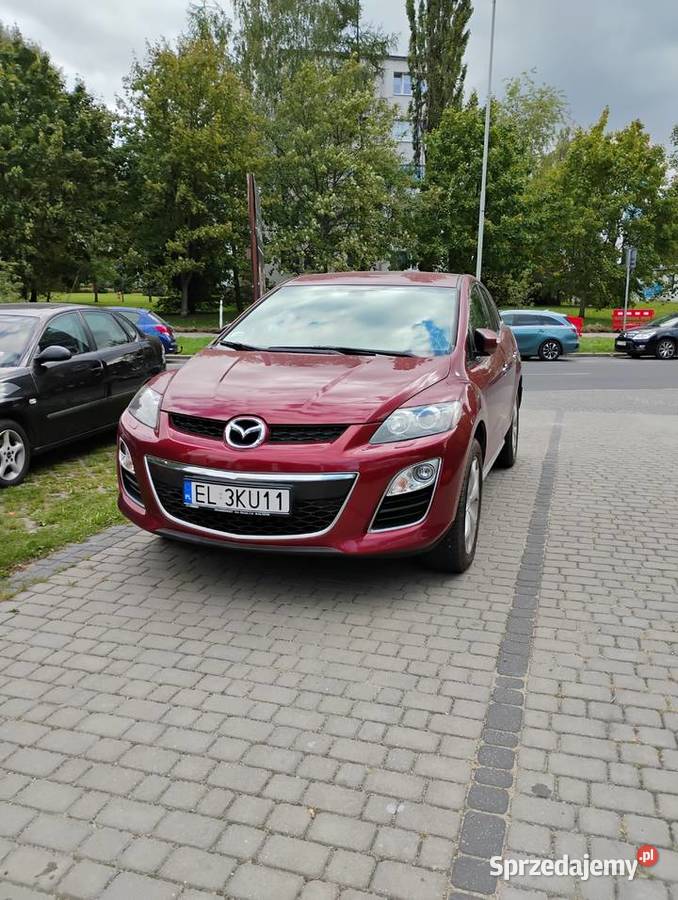 Mazda CX7 22 Salon polska trzeci właściciel wiśniowy Łódź